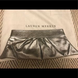 Lauren Merkin Silver Clutch NYOT